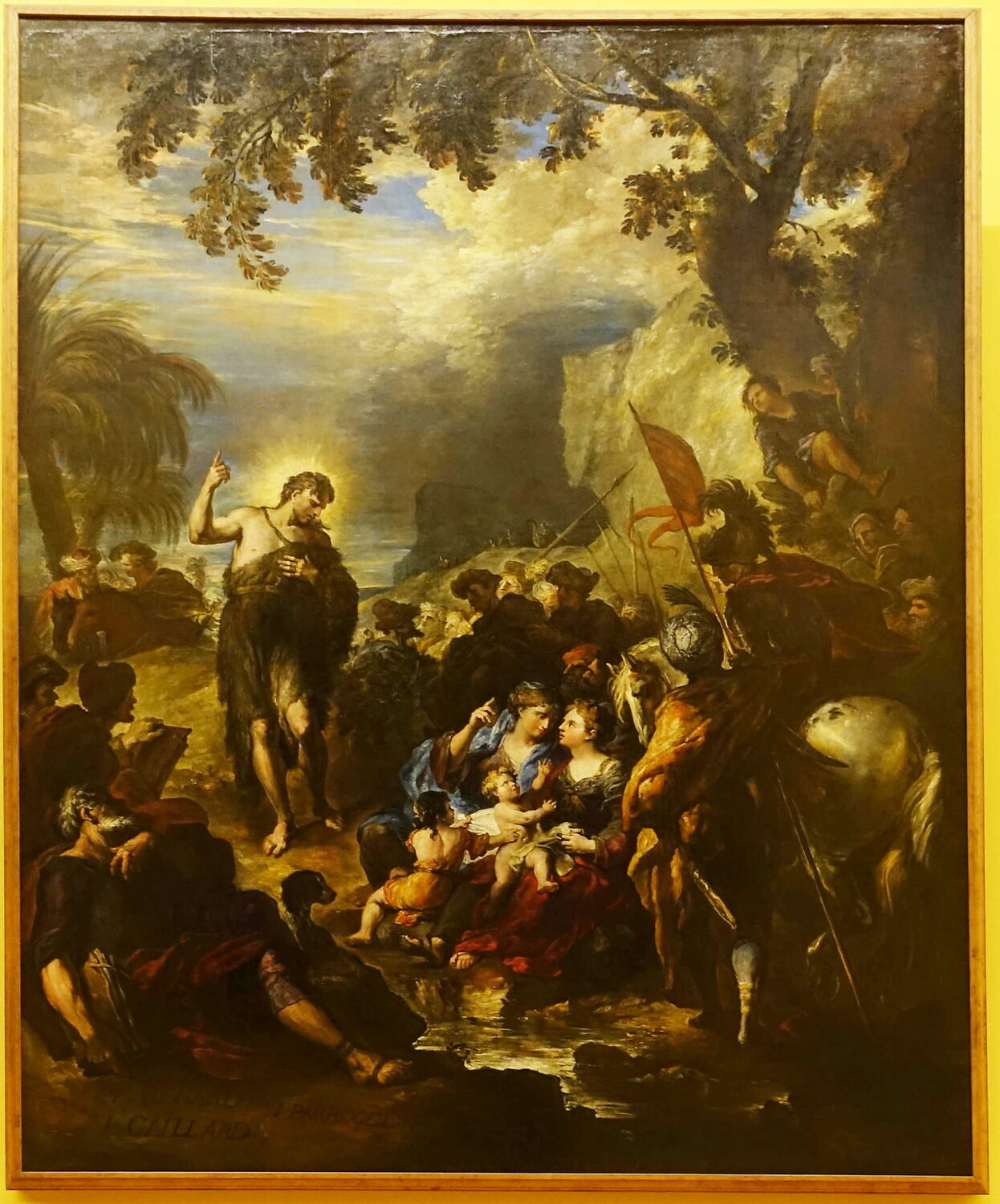 Jean François Gravier Paris Et Le Désert Français La Prédication de saint Jean Baptiste dans le désert - Louvre Collections
