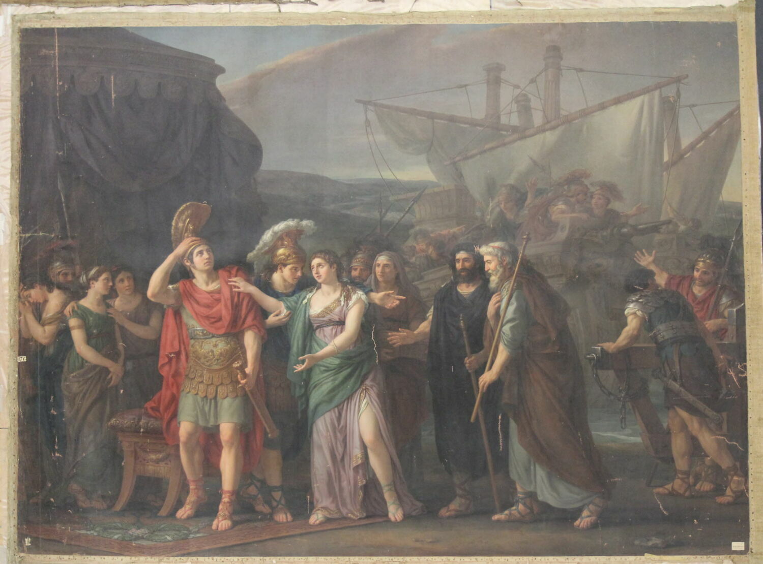 Briséis emmenée de la tente d'Achille, Vien, Joseph-Marie, XVIIIe siècle (1781)