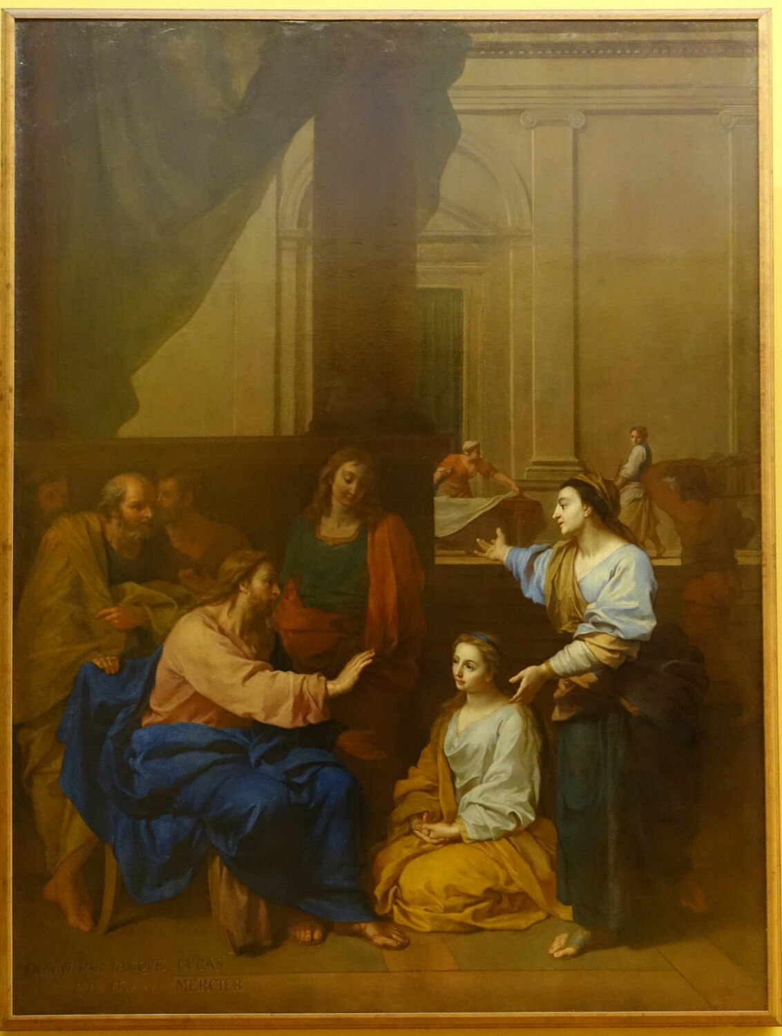 Jésus chez Marthe et Marie, Simpol, Claude, XVIIIe siècle (1704)