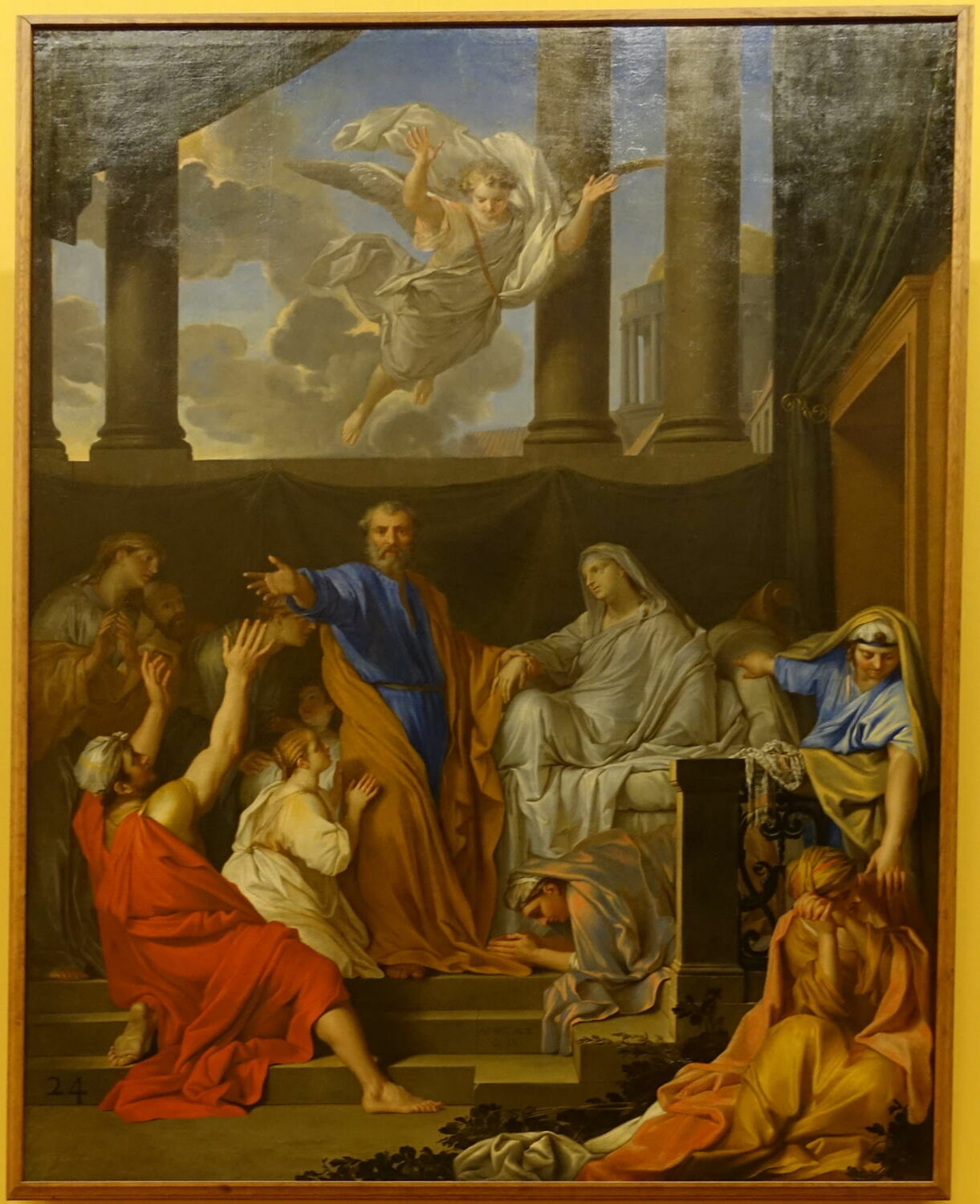 Saint Pierre ressuscite la veuve de Tabithe, Testelin, Louis, XVIIe siècle (1652)