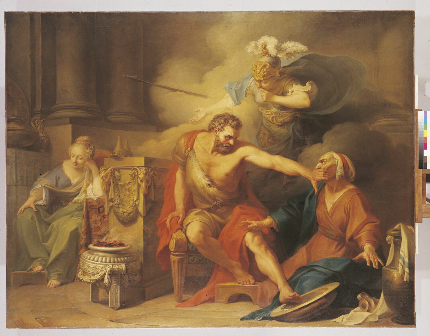 Ulysse reconnu par sa nourrice Euryclée, Belle, Clément, 3e quart du XVIIIe siècle (1761)