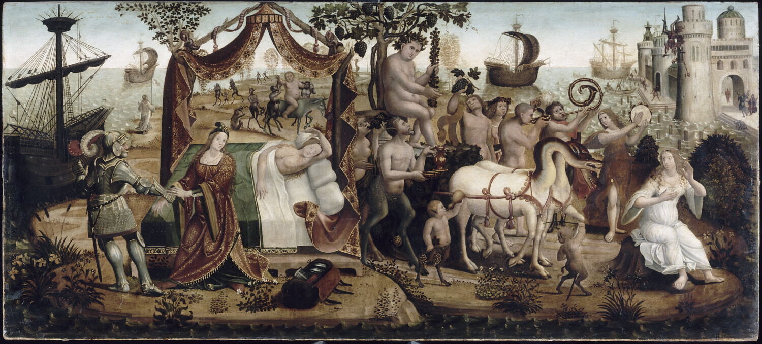 Ariane à Naxos, Maître des cassoni Campana, XVIe siècle (1500 - 1600)