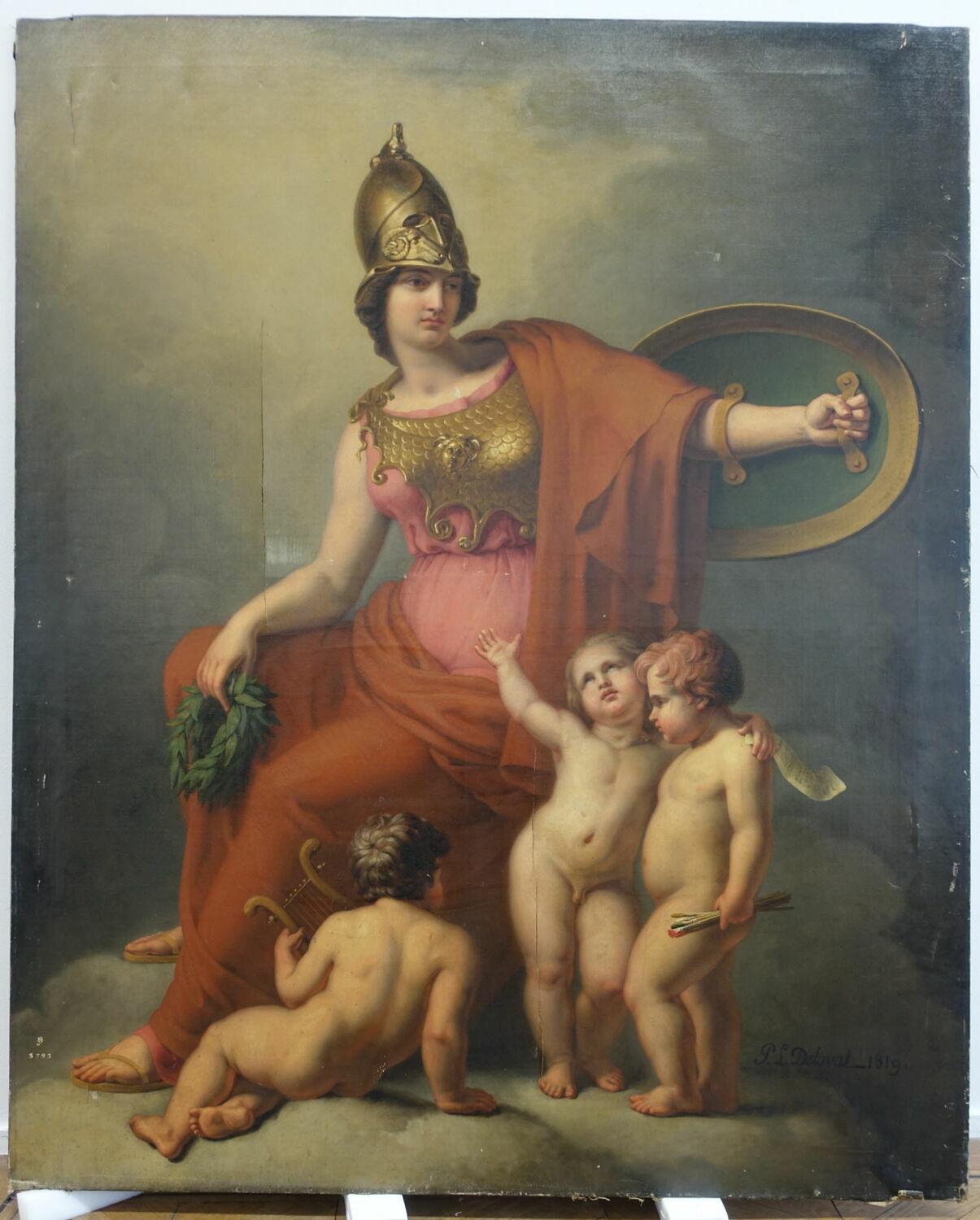 Minerve protectrice des Arts, Delaval, Pierre Louis, XIXe siècle (1819)