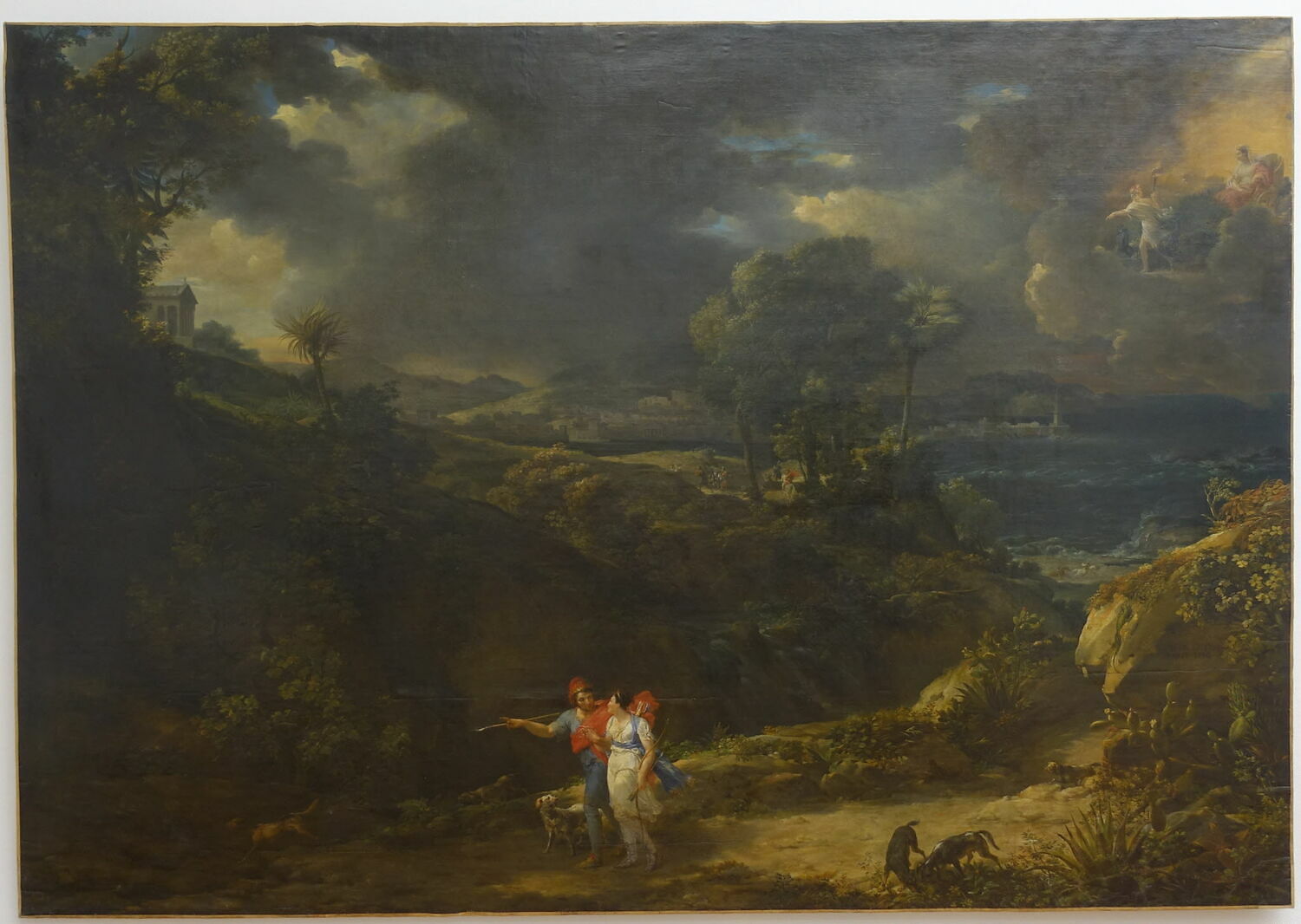 Chasse de Didon. Paysage historique, Guillon-Lethière, Guillaume, XIXe siècle (1800 - 1900)