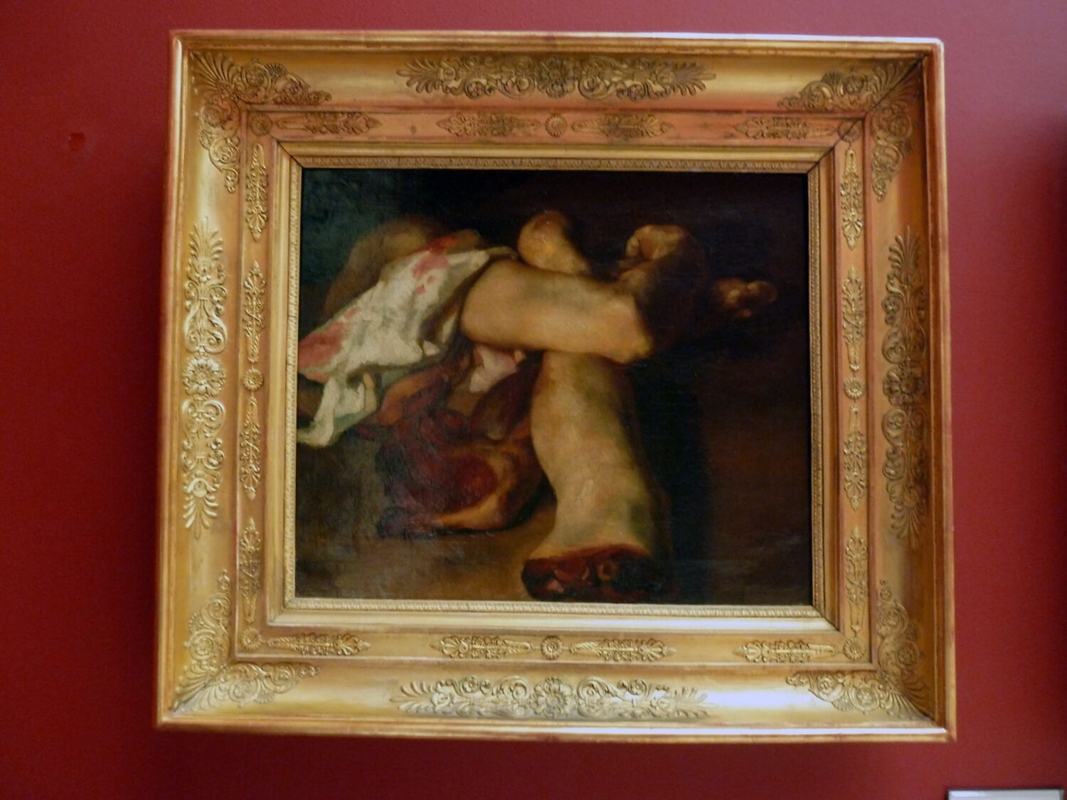 Étude de bras et de jambes, peinte à la lumière de la lampe, pour le Radeau de la Méduse, au Louvre., Géricault, Théodore, XIXe siècle (Vers 1818 - 1819) (1818 - 1819)