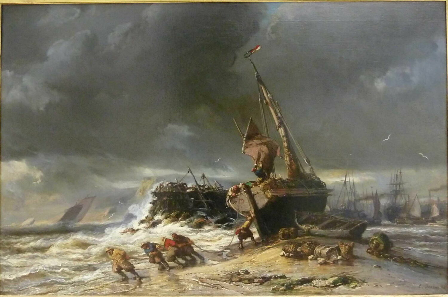 Marée basse, Isabey, Eugène, 3e quart du XIXe siècle (1861)