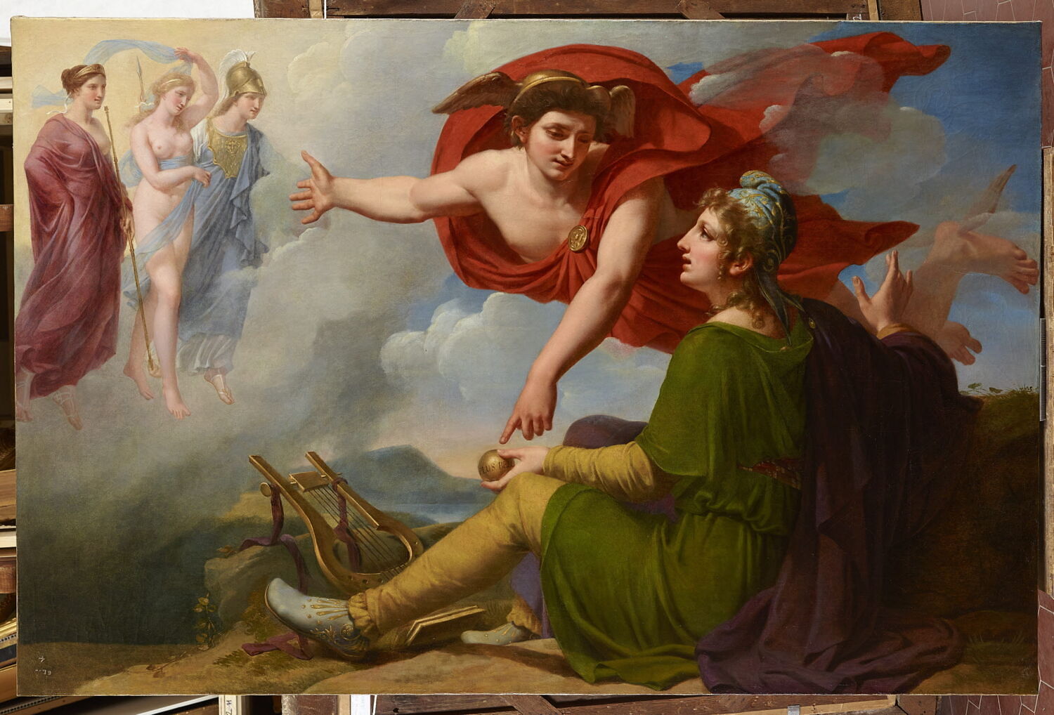 Mercure remet la pomme à Pâris, Ansiaux, Antoine, 1e quart du XIXe siècle (1818)