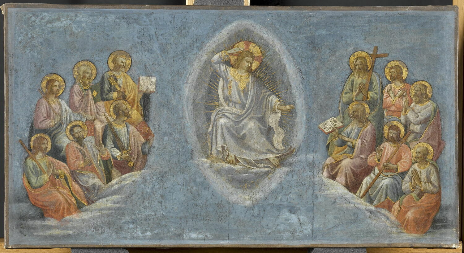 Le Jugement dernier.
Le Christ et les apôtres, Italie, XVe siècle (1400 - 1500)