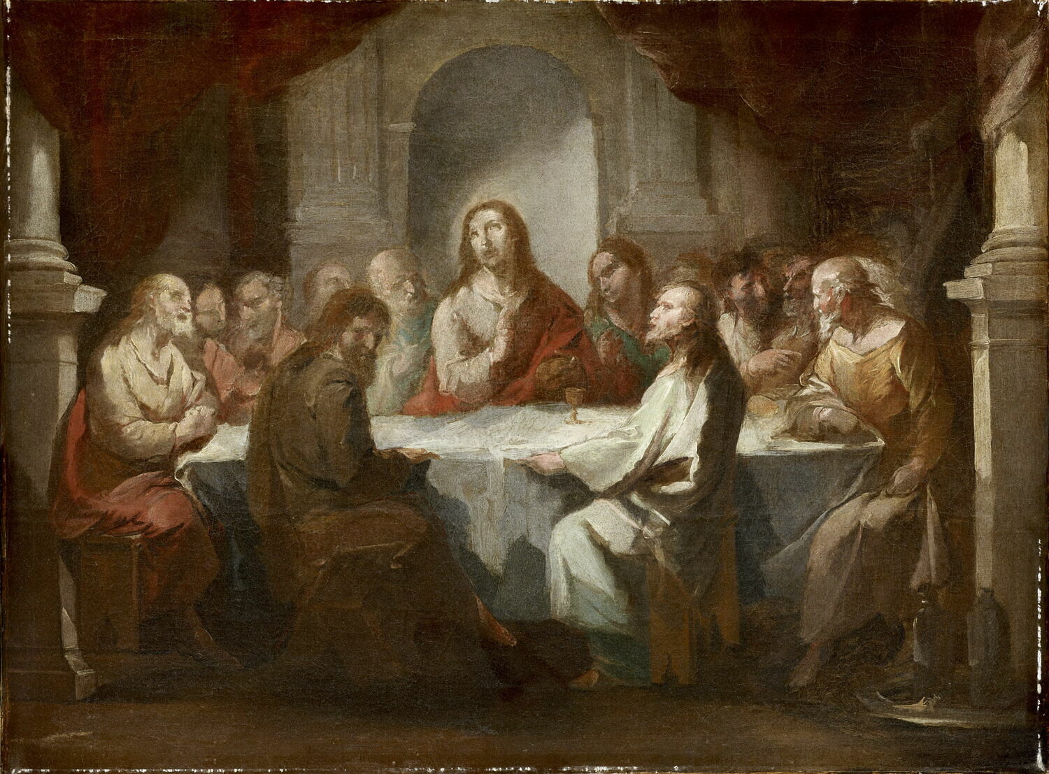 La Cène, Assereto, Gioacchino, XVIIe siècle (Vers 1620) (1620)