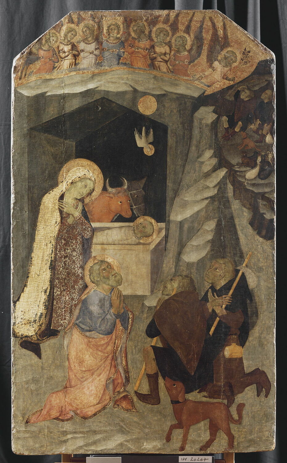 L'Adoration des bergers, Bartolo di Fredi Cini, XIVe siècle (1300 - 1400)