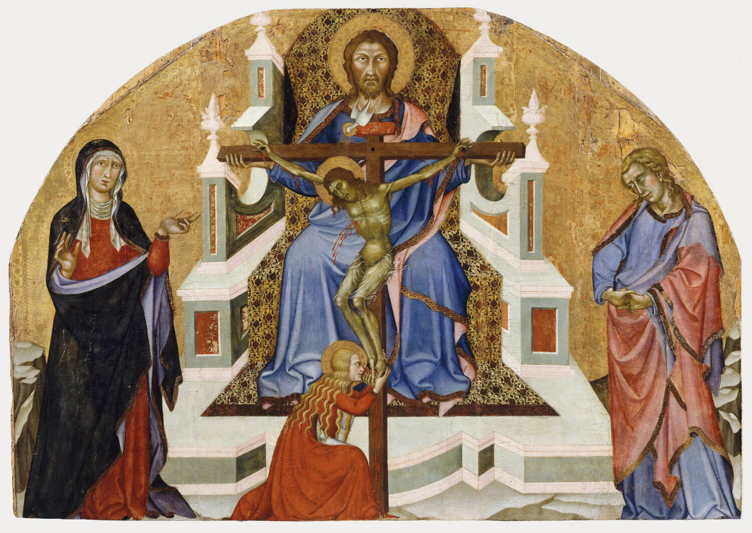 La Sainte Trinité (retable de la Trinité), Bartolo di Fredi Cini, XIVe siècle (1300 - 1400)