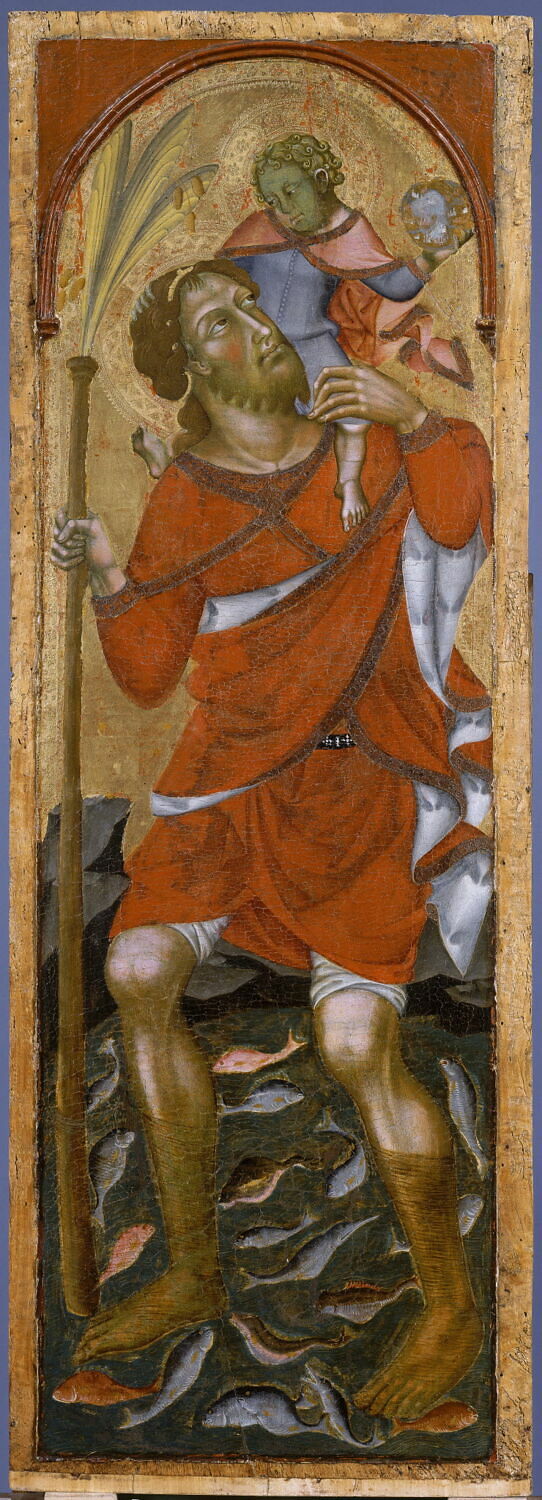 Saint Christophe (retable de la Trinité), Bartolo di Fredi Cini, XIVe siècle (1300 - 1400)