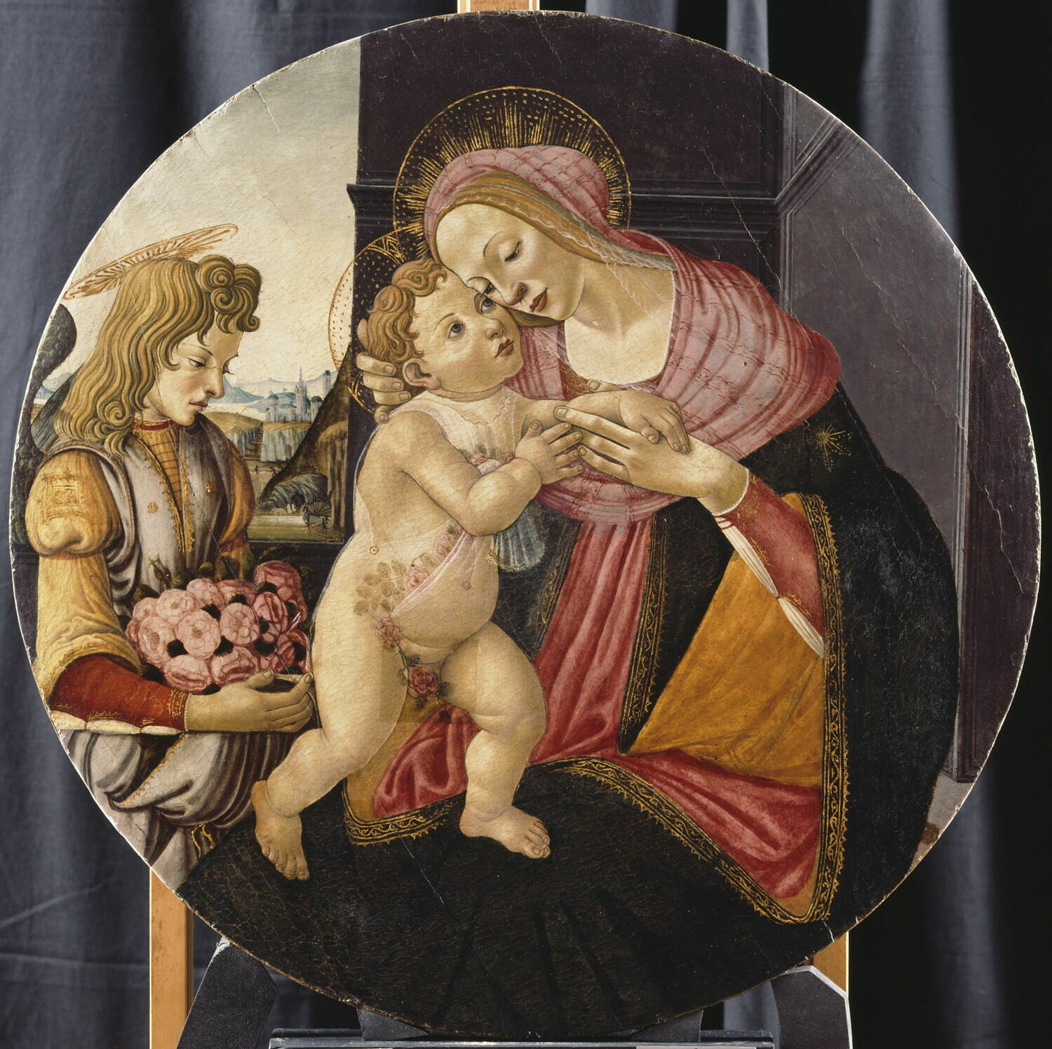 Vierge à l'Enfant avec un ange, Italie, XVe siècle (1400 - 1500)