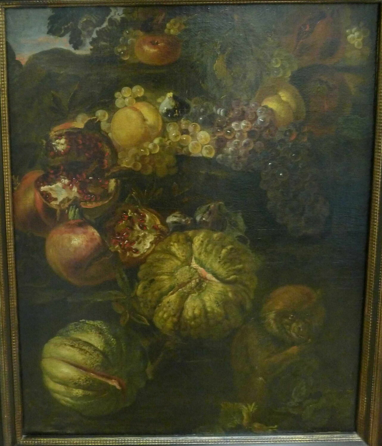 Fruits et singe, Campidoglio, Michelangelo di, XVIIe siècle (1600 - 1700)