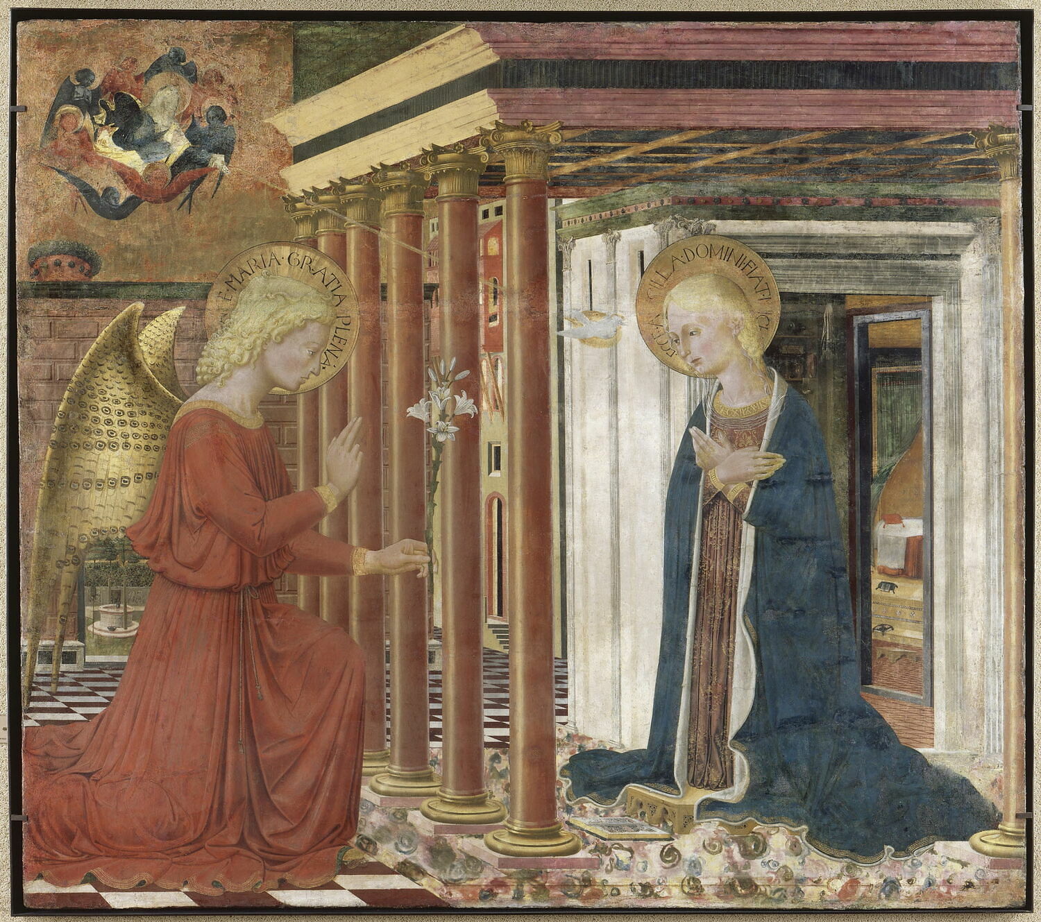 L'Annonciation, Caporali, Bartolomeo, XVe siècle (Vers 1460 - 1465) (1460 - 1465)