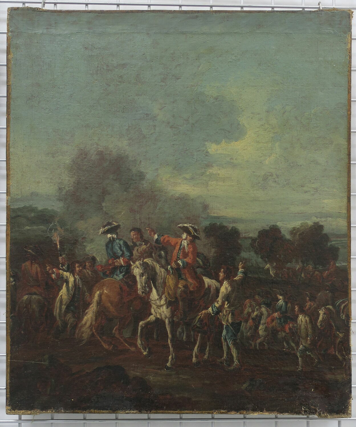 Halte de cavaliers, Italie, XVIIIe siècle (1700 - 1800)