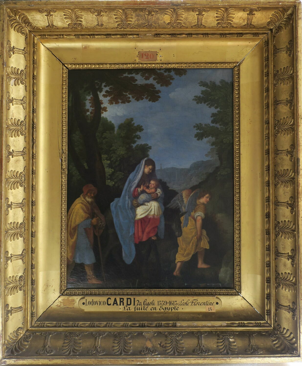 Fuite en Égypte, Cardi, Lodovico dit Il Cigoli, XVIIe siècle (1600 - 1700)