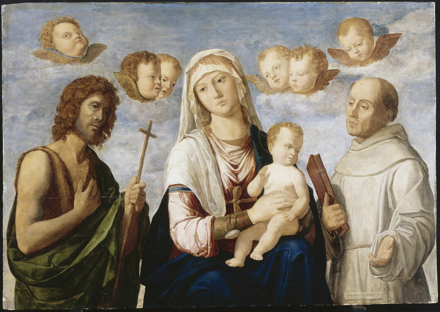 La Vierge et l'Enfant entre saint Jean Baptiste et saint François, Cima da Conegliano, XVIe siècle (1500 - 1600)