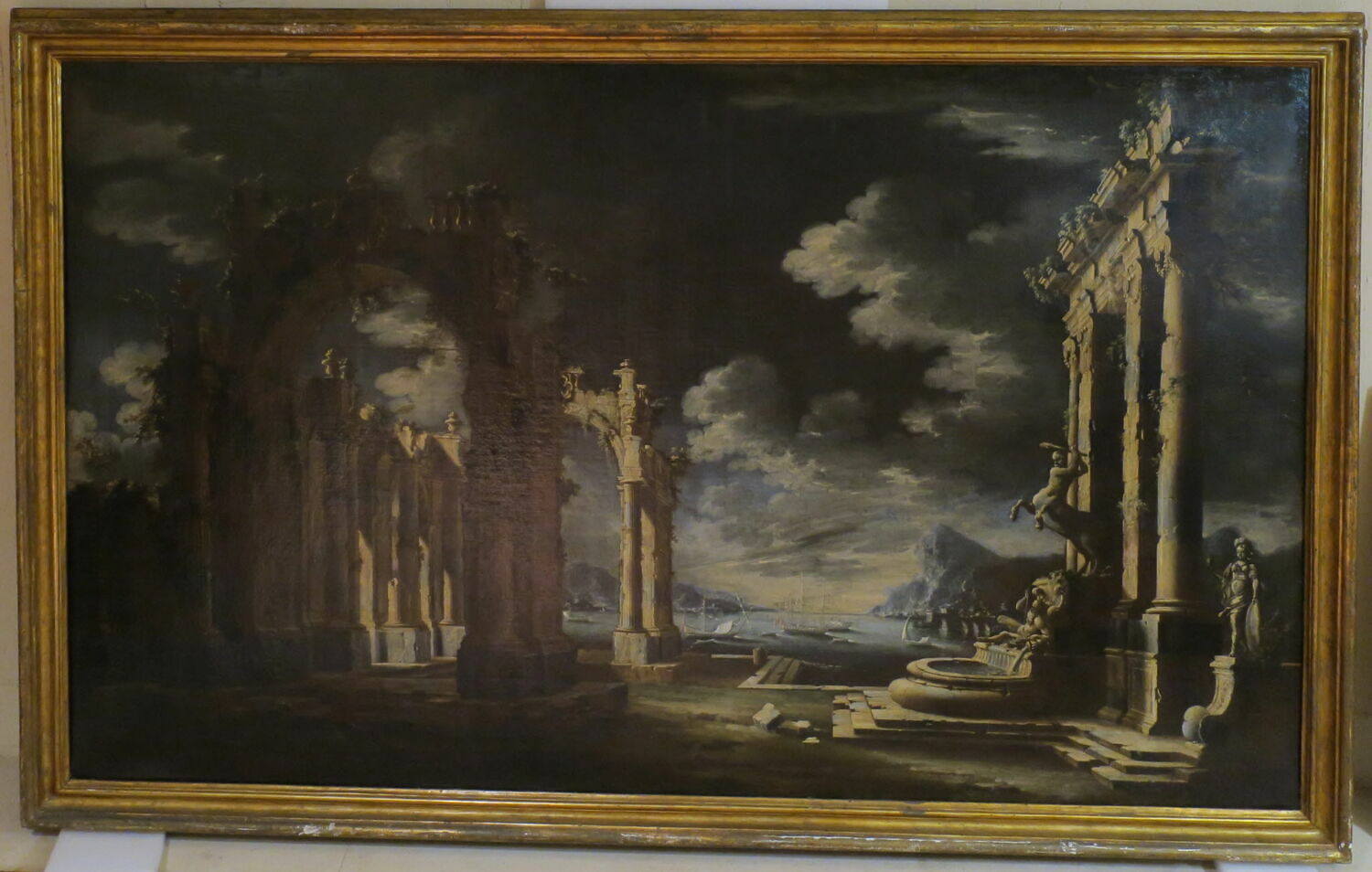 Vue imaginaire avec ruines, Coccorante, Leonardo, XVIIIe siècle (1700 - 1800)