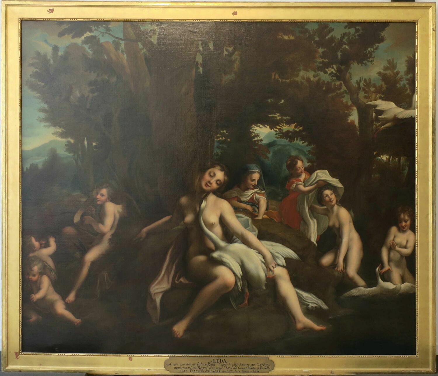 Jupiter et Léda, Corrège, XVIIIe siècle (1700 - 1800)