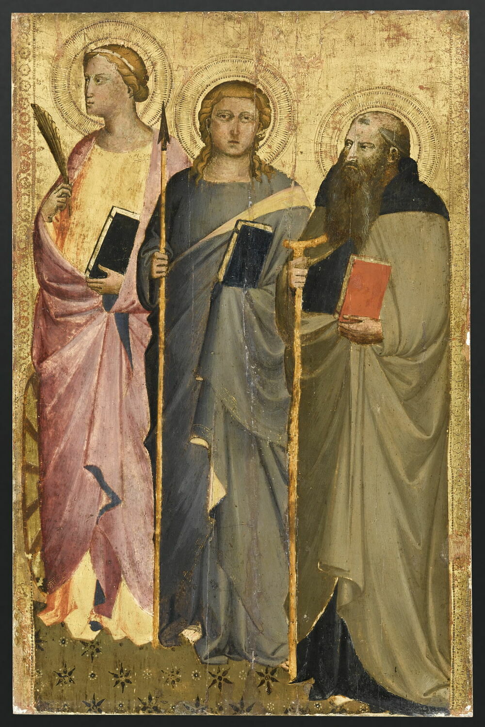 Sainte Catherine, saint Thaddée (?), saint Antoine abbé, Gerini, Niccolo di Pietro, Fin du XIVe siècle (Vers 1390 - 1395) (1390 - 1395)