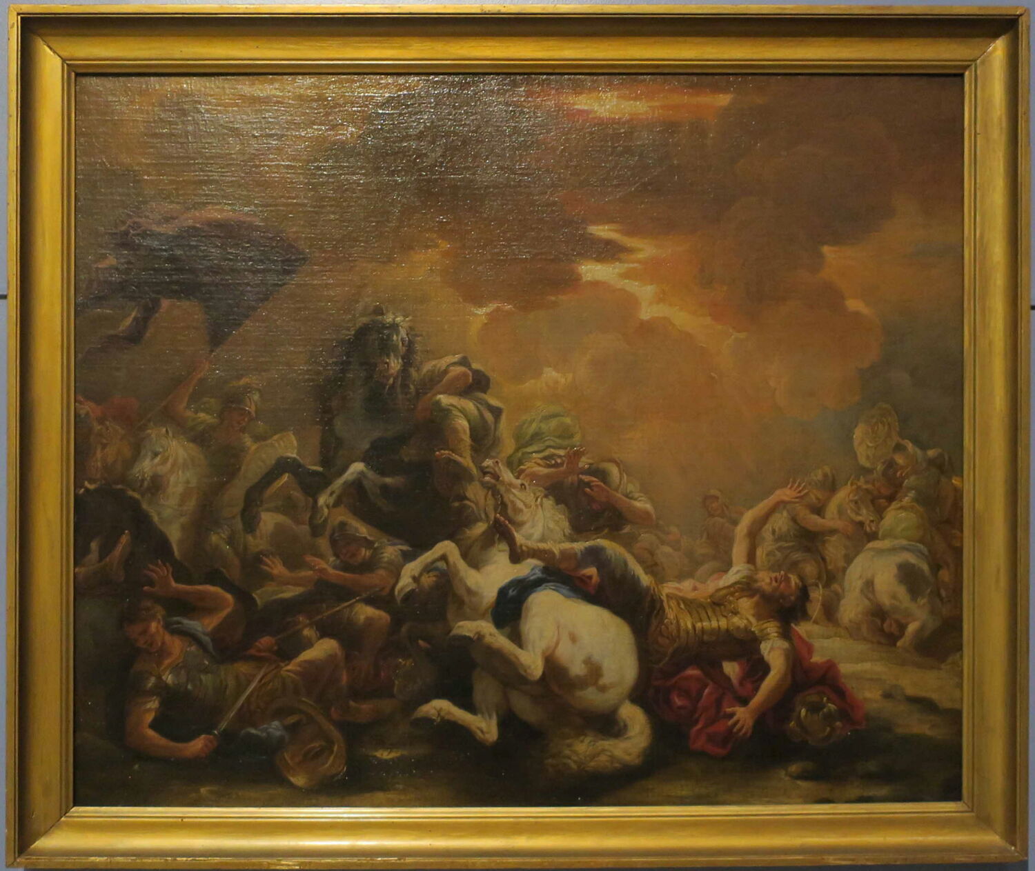 La Conversion de saint Paul sur le chemin de Damas, Giordano, Luca, XVIIe siècle (Vers 1680) (1680)