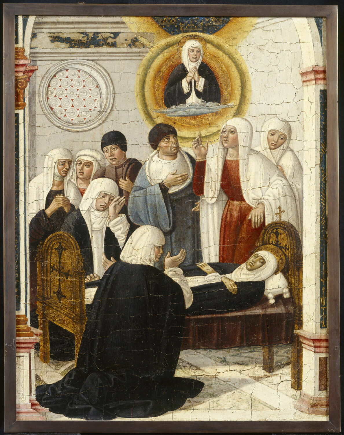 La Mort de sainte Catherine de Sienne, Girolamo di Benvenuto, XVe siècle (1400 - 1500)
