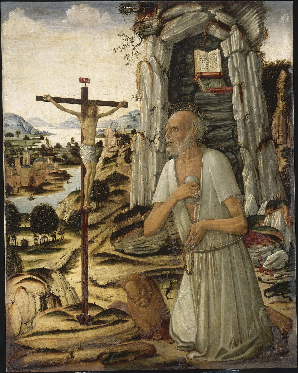 Saint Jérôme dans le désert, Benvenuto di Giovanni, XVe siècle (1400 - 1500)