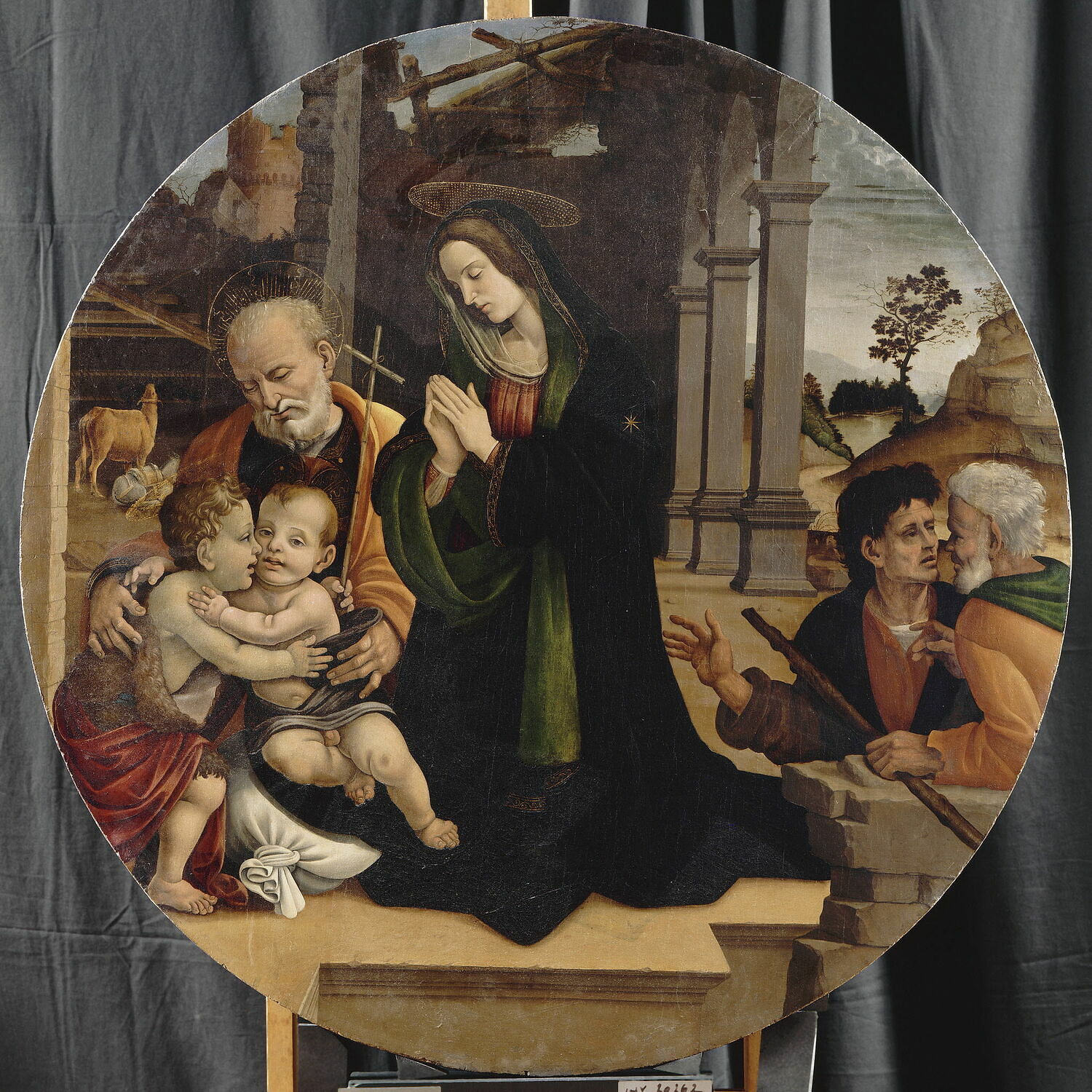 La Sainte Famille avec des bergers Louvre Collections