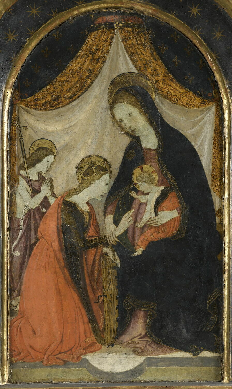 Mariage mystique de sainte Catherine, Maître de Marradi, XVe siècle (1400 - 1500)