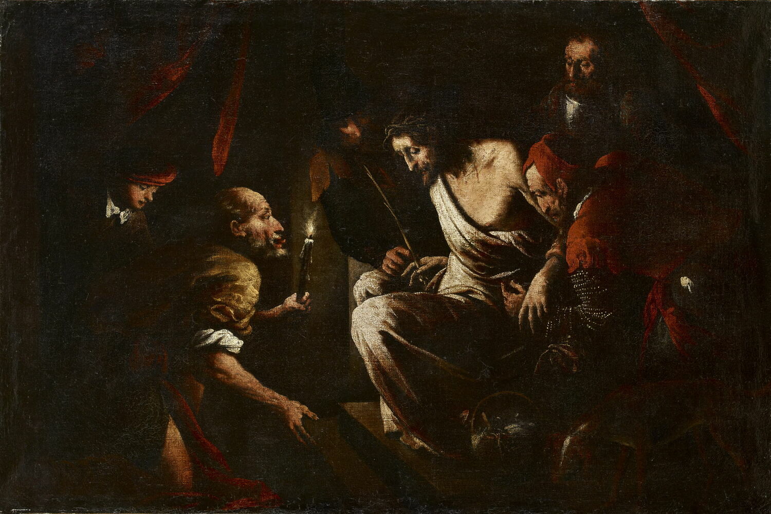 Le Christ au prétoire, Vecchia ou Della Vecchia, Pietro, XVIIe siècle (1600 - 1700)