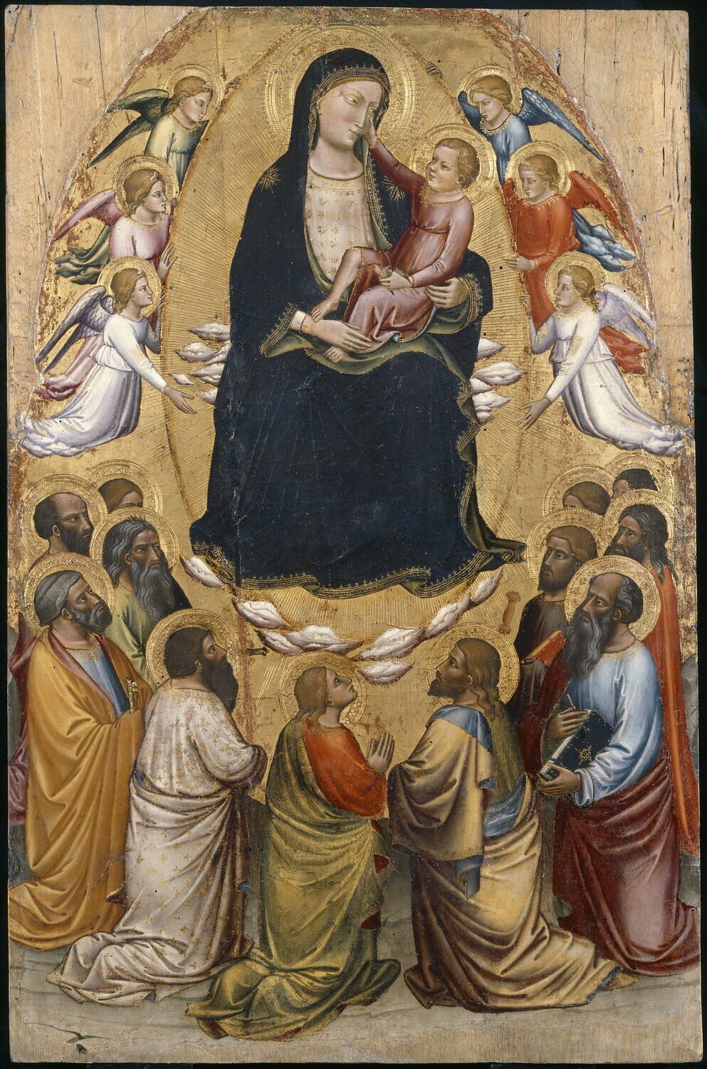 La Vierge en gloire avec les apôtres, Mariotto di Nardo, XVe siècle (1400 - 1500)