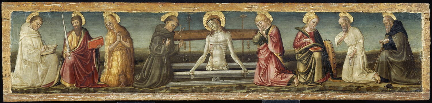 Le Christ adoré par huit saints, Neri di Bicci, XVe siècle (1400 - 1500)
