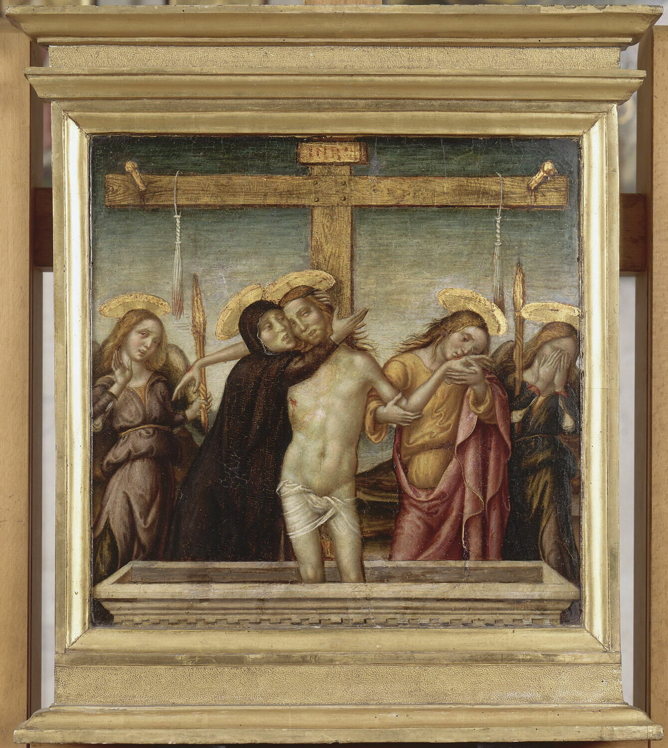Le Christ de pitié soutenu par deux anges, Niccolò di Liberatore, XVe siècle (1400 - 1500)