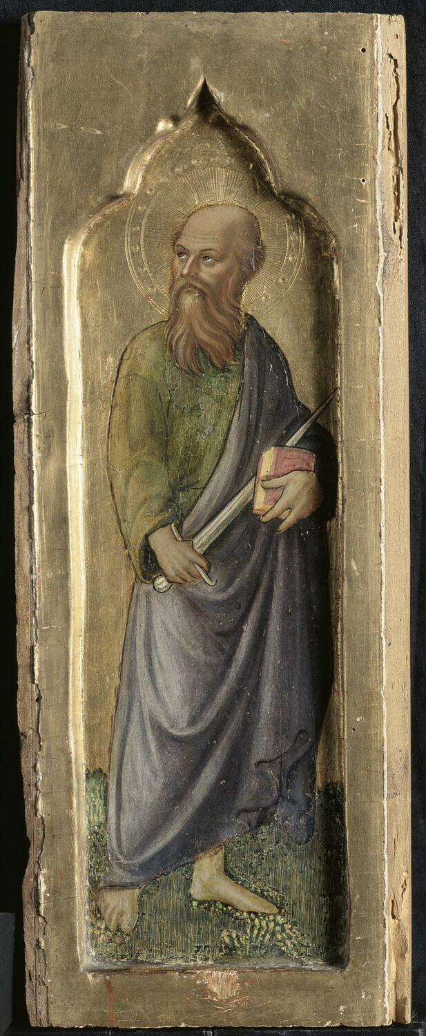 Panneaux du polyptyque de San Venanziano de Camerino : Saint Paul, Niccolò di Liberatore, XVe siècle (1480 - 1489)