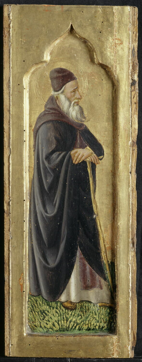 Panneaux du polyptyque de San Venanziano de Camerino : Saint Antoine, Niccolò di Liberatore, XVe siècle (1480 - 1489)