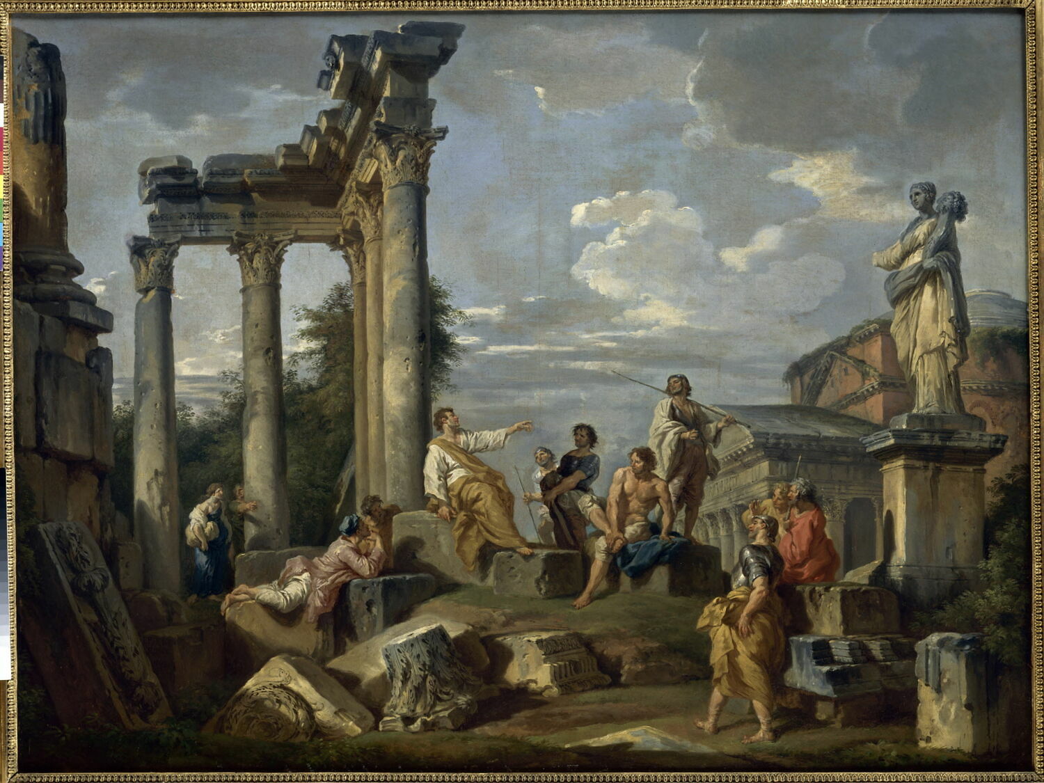 Prédicateur au milieu des ruines, Panini, Giovanni Paolo, XVIIIe siècle (1700 - 1800)