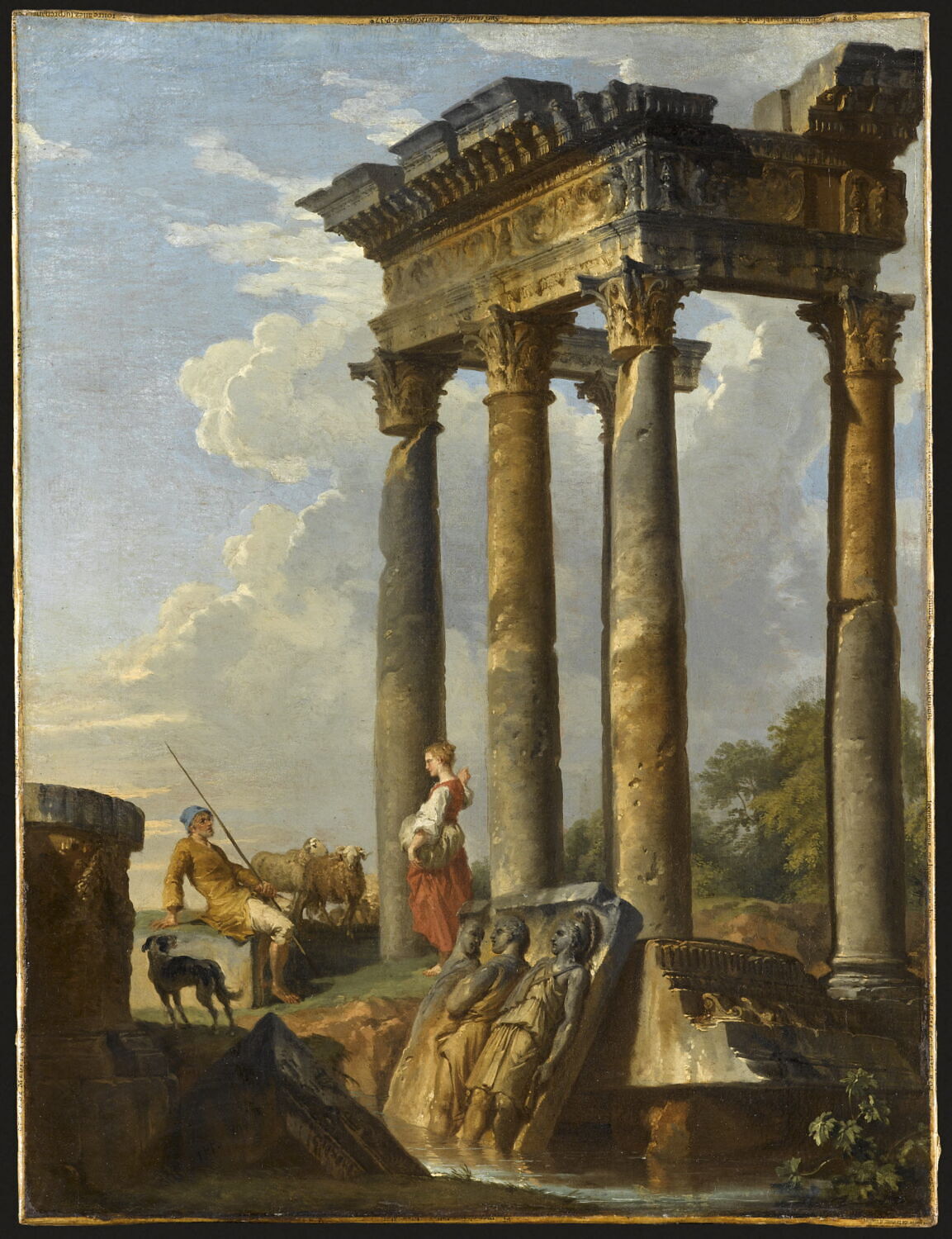 Ruines antiques, Panini, Giovanni Paolo, 2e quart du XVIIIe siècle (1729)