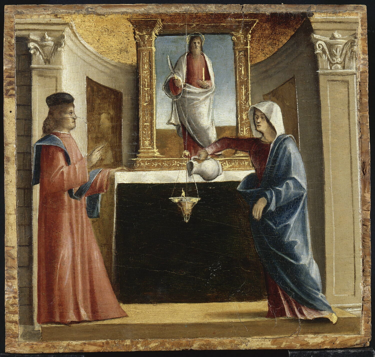 Le Miracle de la lampe de saint Barthélemy, Rondinelli, Niccolò, XVe siècle (Après 1496) (1496)