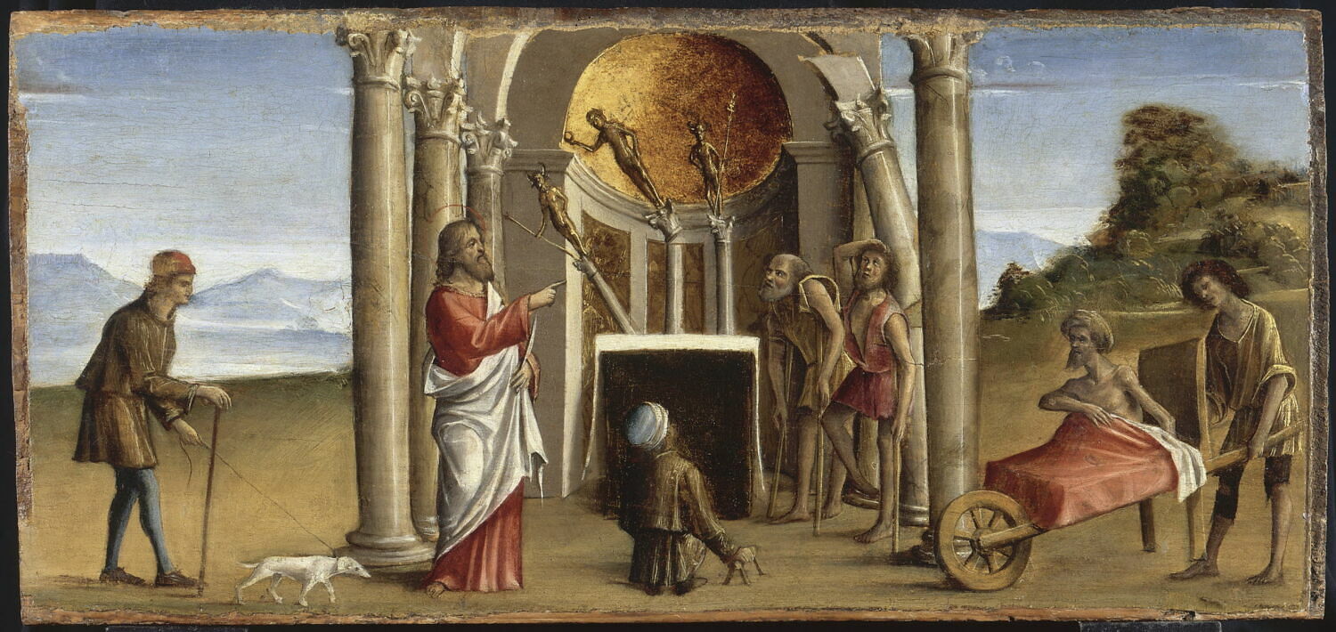 Saint Barthélemy faisant tomber l'idole Astaroth, Rondinelli, Niccolò, XVe siècle (Après 1496) (1496)