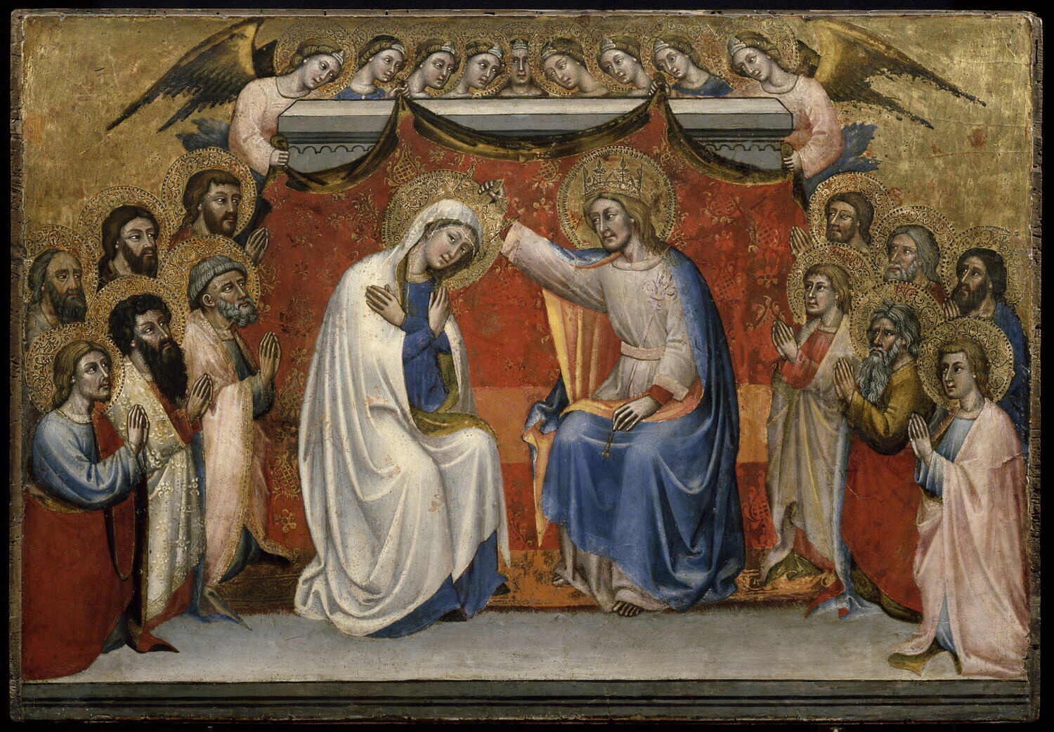 Le Couronnement de la Vierge avec les apôtres, Simone dei Crocifissi, XIVe siècle (1300 - 1400)