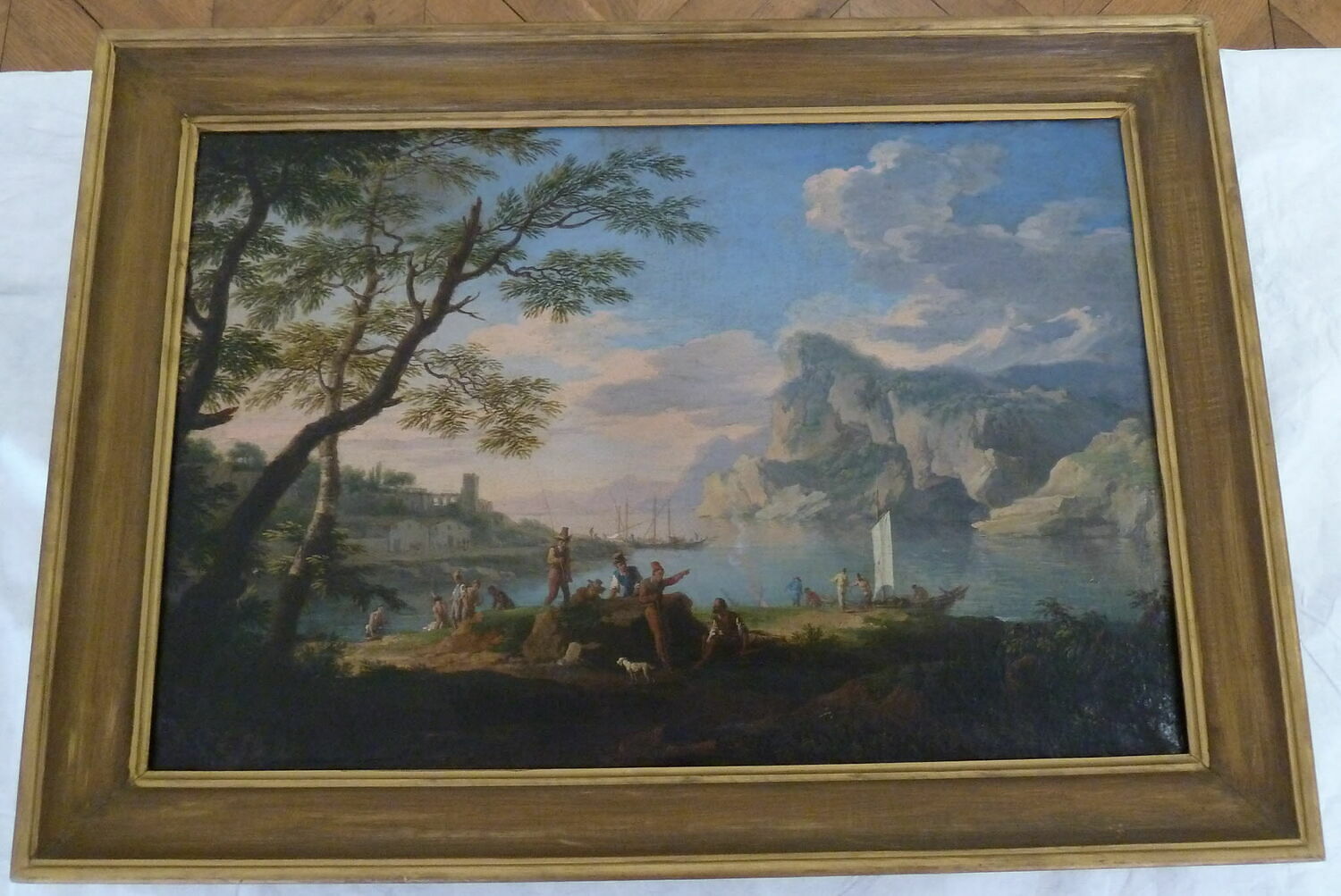 Paysage avec fleuve, Anonyme, XVIIIe siècle (1700 - 1800)