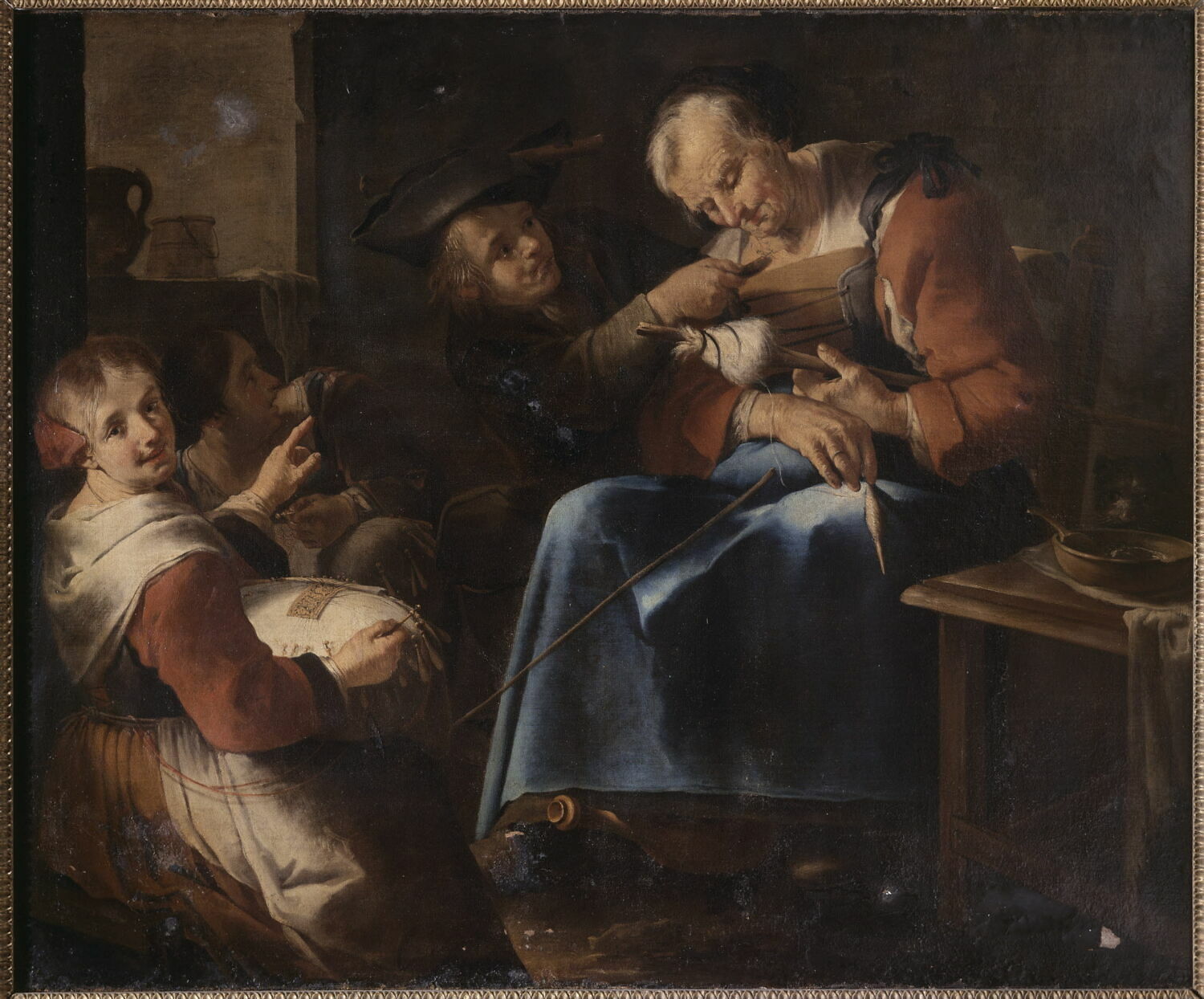 La Fileuse endormie, Ciper, Giacomo Francesco, XVIIIe siècle (1700 - 1800)