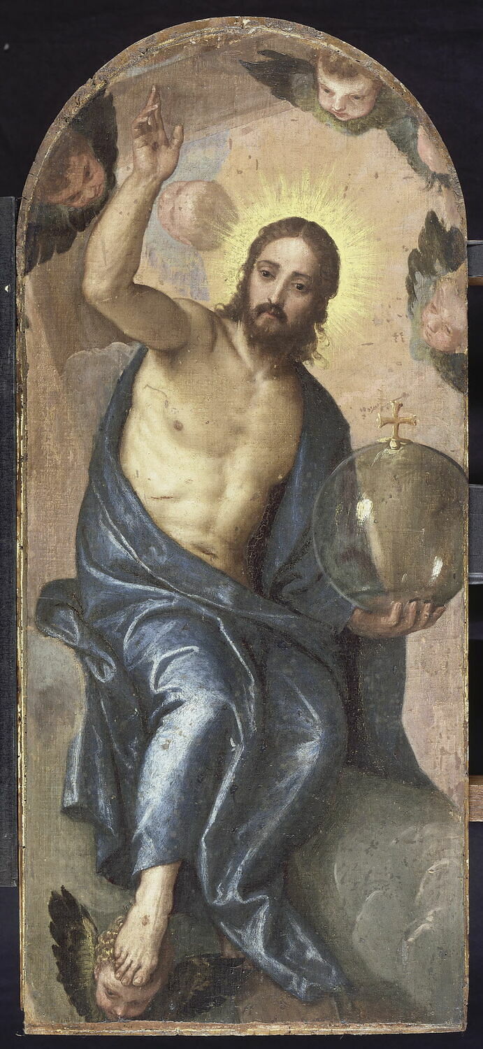 Le Christ tenant la boule du monde, Italie, XVIe siècle (1500 - 1600)