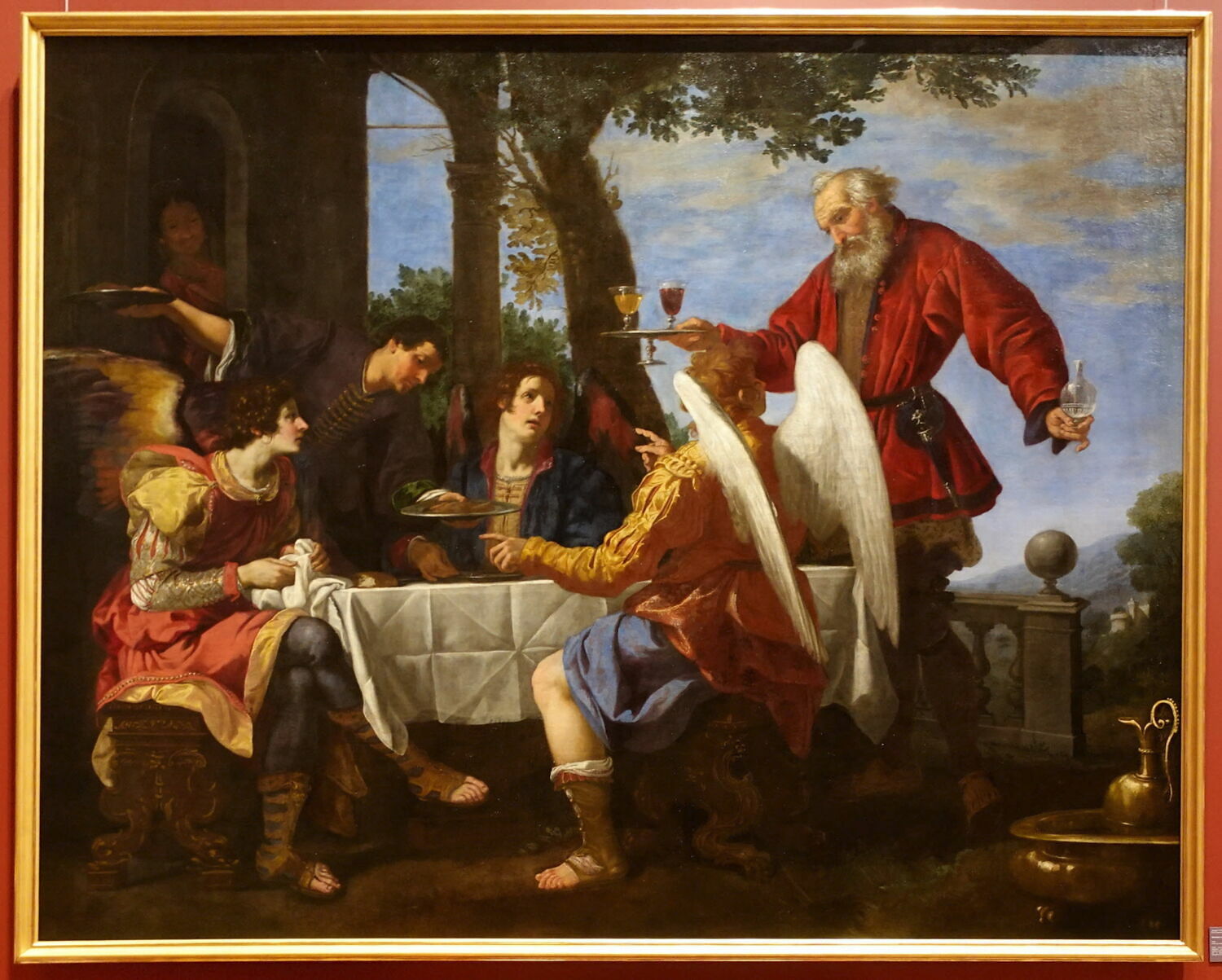 Abraham servant les anges, Vignali, Jacopo, XVIIe siècle (1624)