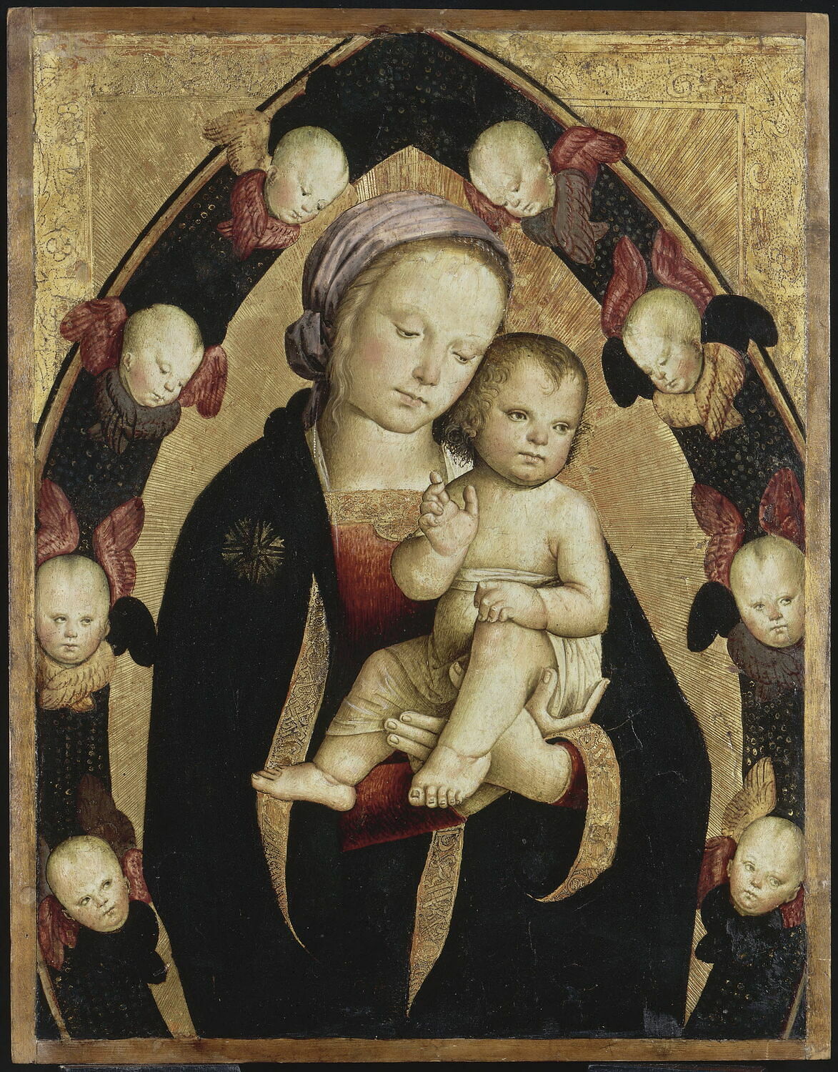 La Vierge et l'Enfant dans une gloire de séraphins, Pérugin, XVe siècle (1400 - 1500)