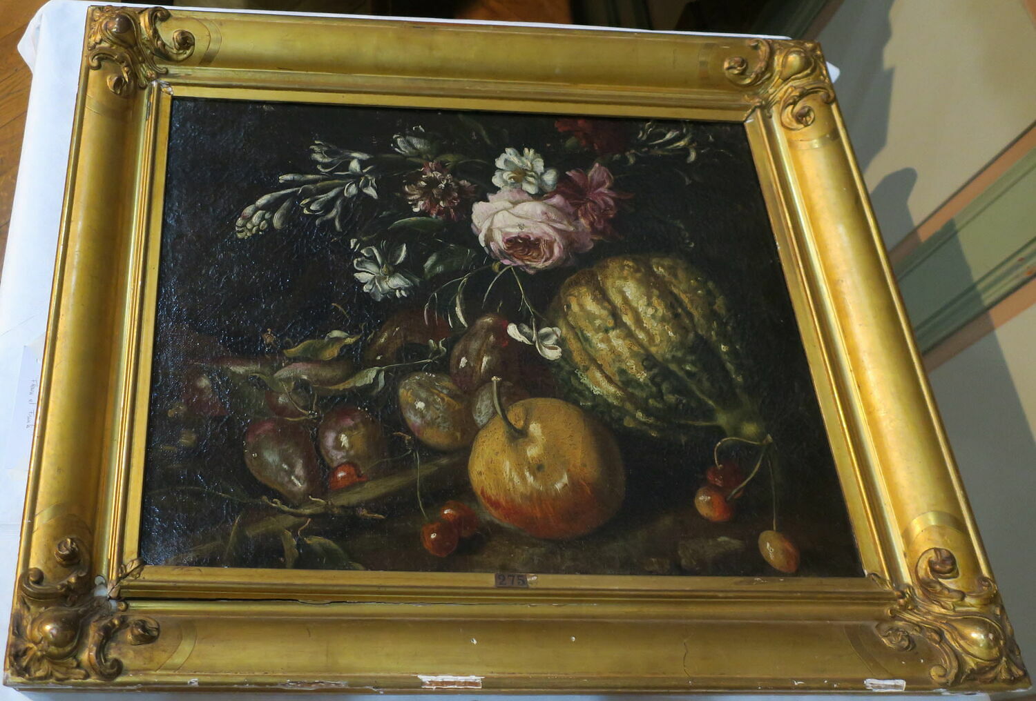Fleurs et fruits, Anonyme, XVIIe siècle (1600 - 1700)