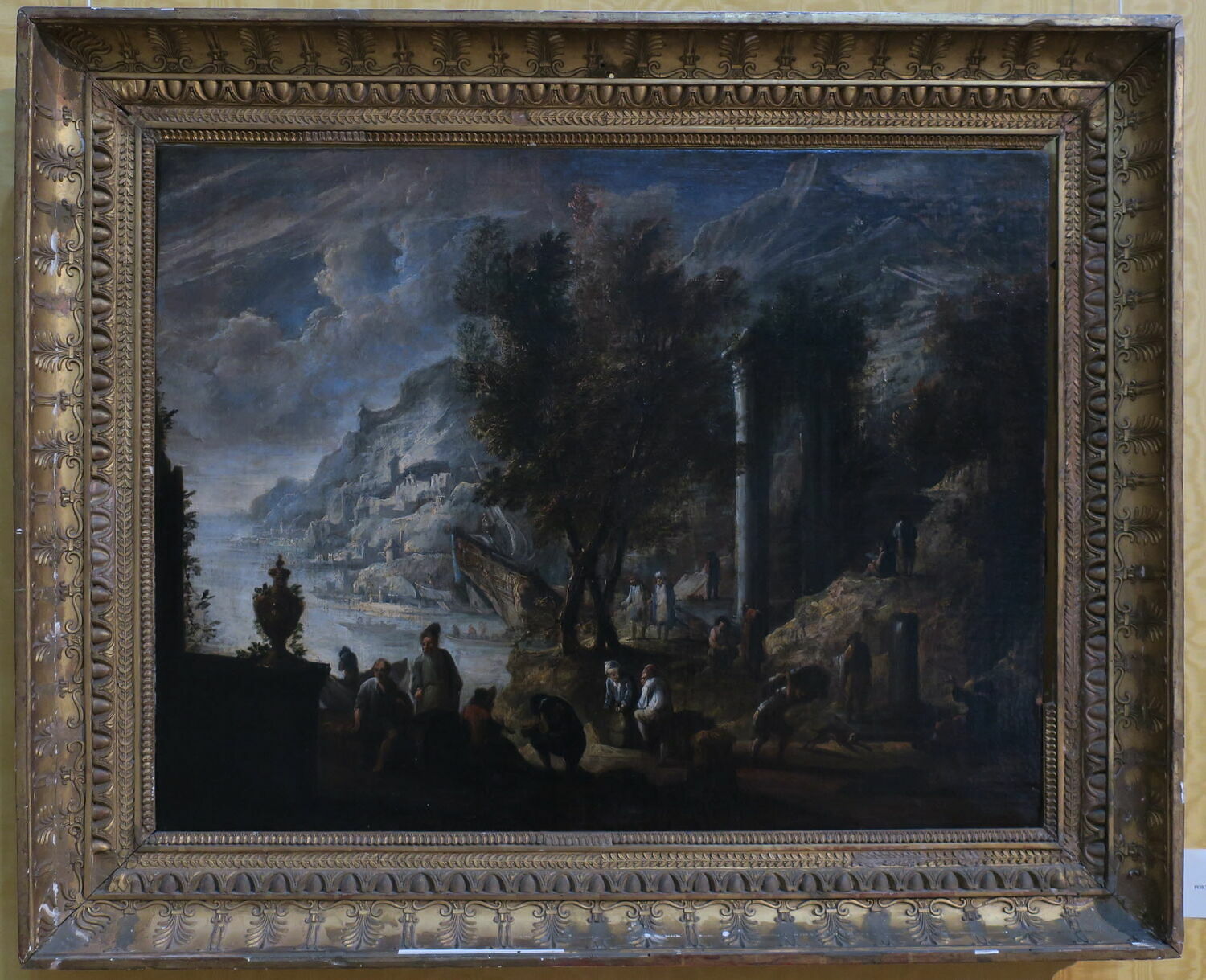 Vue d'un port italien, Italie, XVIIIe siècle (1700 - 1800)