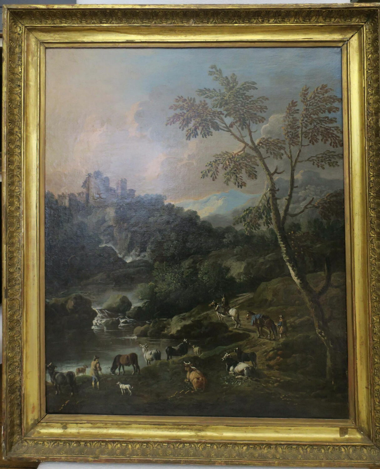Paysage d'Italie, Brandi, Domenico, XVIIIe siècle (1700 - 1800)