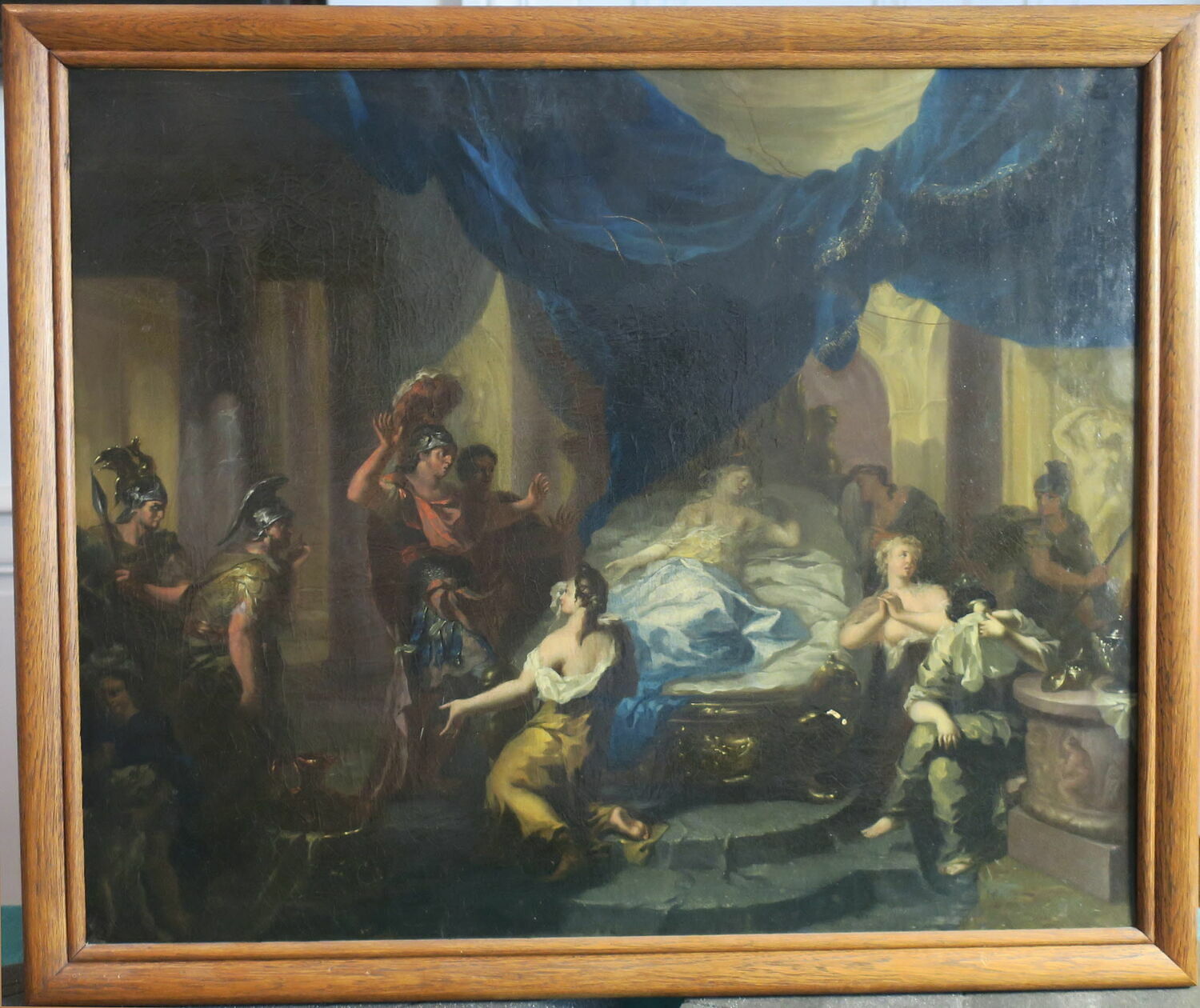 Octave se rendant chez Cléopâtre pour l'amener en captivité à Rome, la trouve sur son lit de mort, Elliger, Ottmar II, XVIIIe siècle (1700 - 1800)